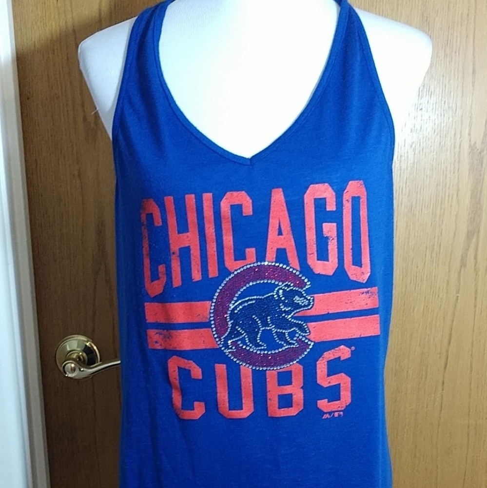 MLB magestic bling Chicago Cubs xxl tank top